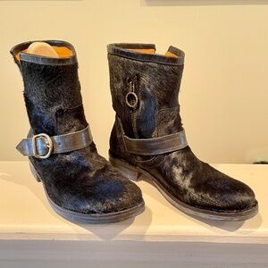 Fiorentini & Baker Pony Hair Italian Biker Boots